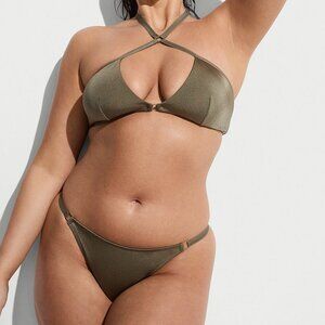 Victoria's Secret Swim Archives Sexy Cut-Out Crossover Halter Bikini Top (ONLY)